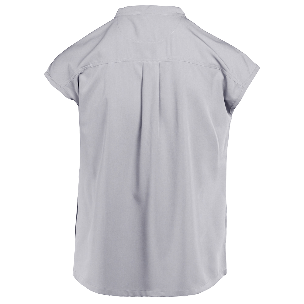 Damen-Blusen-Kasack,Rückansicht mit kellerfalte.