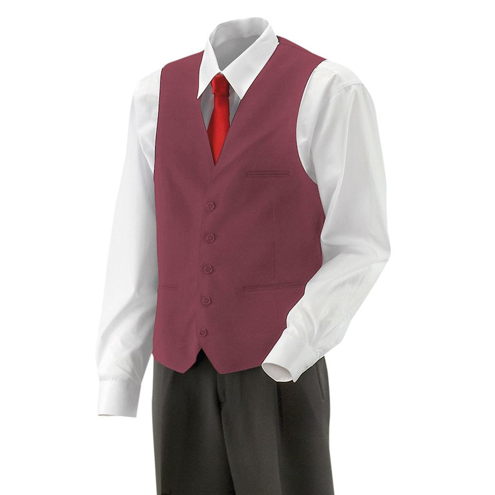 Herren-Weste,1-reihig.5-Knopf.Stoffrücken.1 Brust- und 2 Seitentaschen.1 Business-Innentasche.