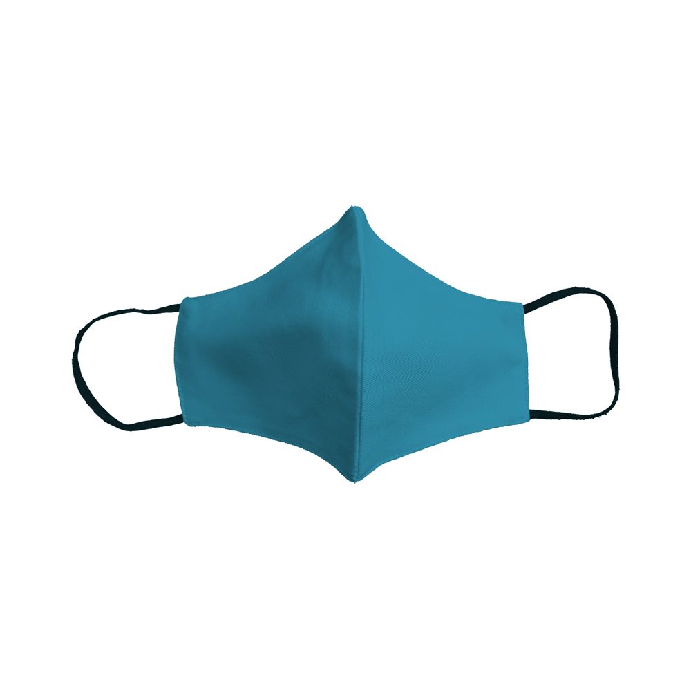 Zweilagig- mit Nasenbügel- 100 % Baumwolle innen- 50 % Polyester, 50 % Baumwolle außen.