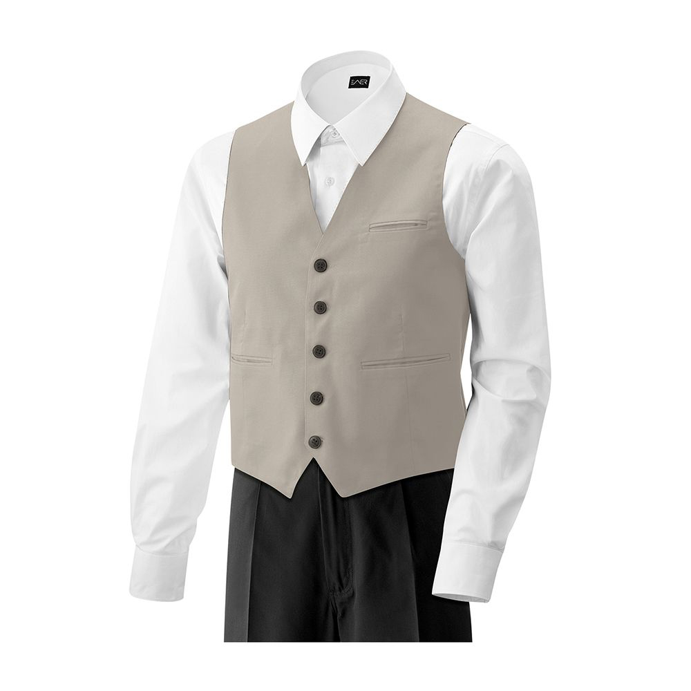 Herren-Weste,5 Knöpfe.Stoffrücken.1 Brust- und 2 Seitentaschen.1 Business-Innentasche.