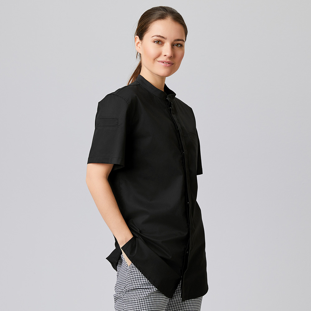 Funktionsjacke-kurzarm,Seitlich mit Ärmeltasche.