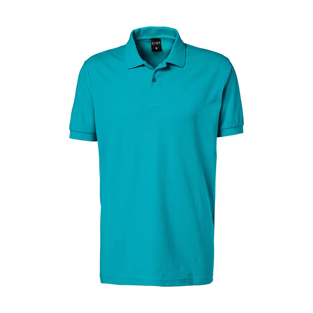 Herren-Poloshirt,Piqué-Material Zwei Ton-in-Ton KnöpfeKragen- und Ärmelbündchen