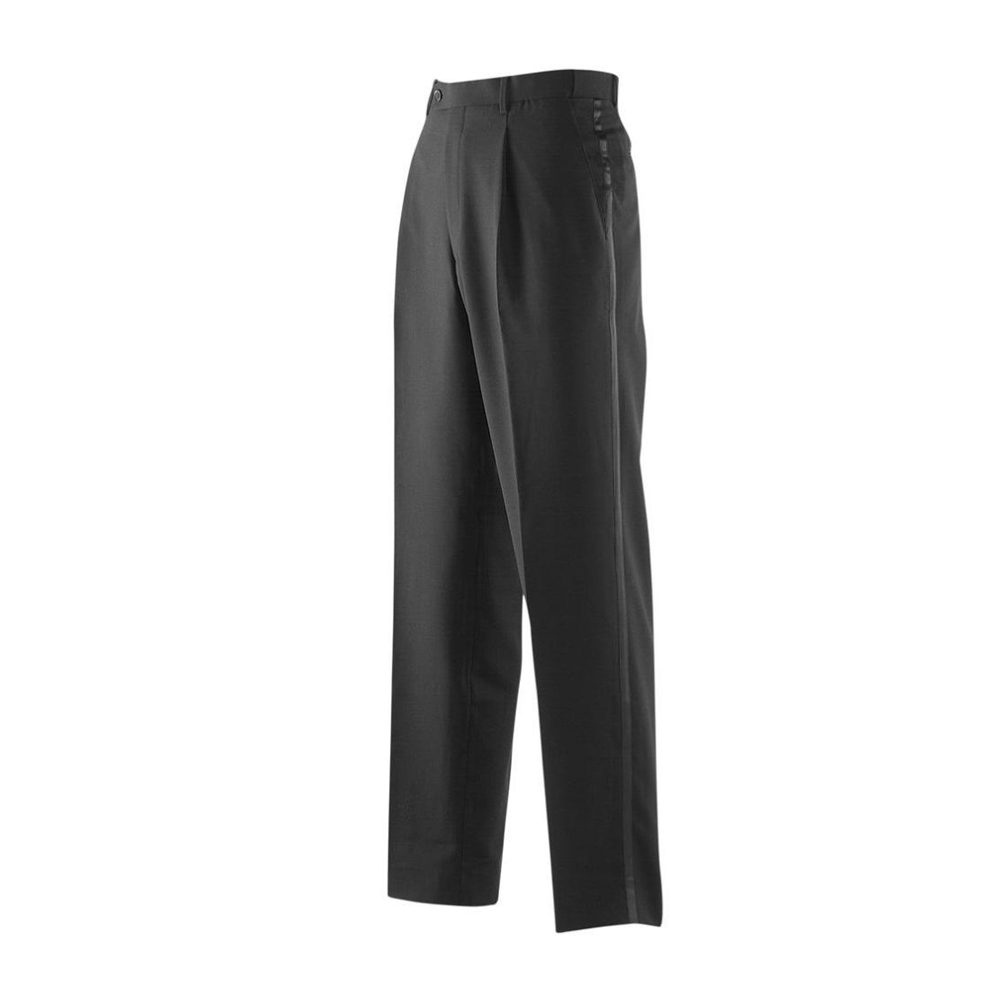 Schwarz.53% Polyester 43% Wolle 4% Elastan,Smokinghose.