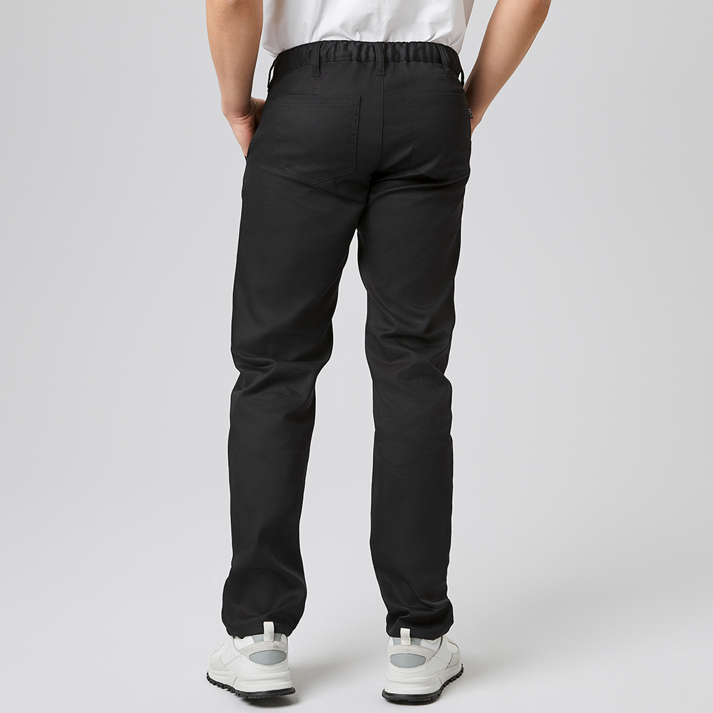 5 Taschenhose,Bund mit Schlaufe,Reissverschluss,normale leibhöhe,schlank geschnittenes-Bein,