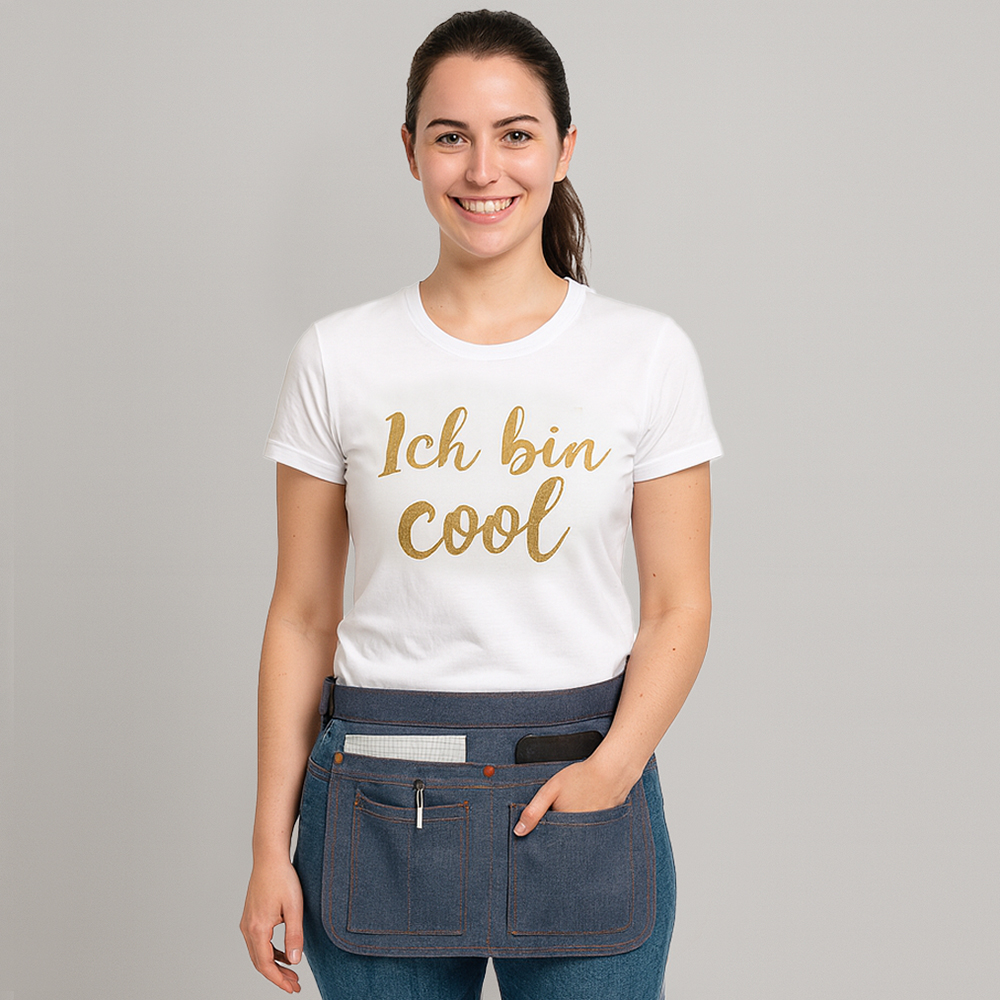 Vorderansicht,Hüftasche-mit verstellbaren,kunsttoff-Klippverschluss,3 aufgesetzte Taschen.