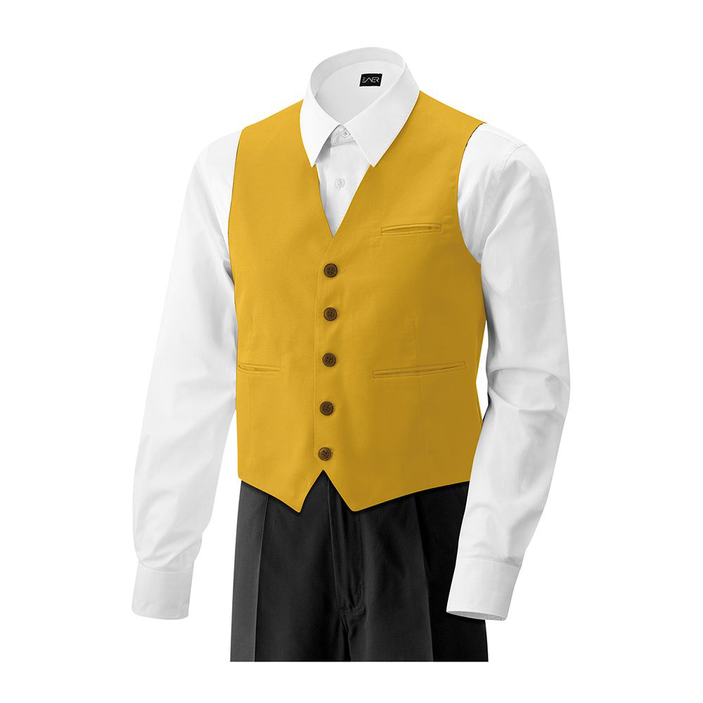 Herren-Weste,5 Knöpfe.Stoffrücken.1 Brust- und 2 Seitentaschen.1 Business-Innentasche.