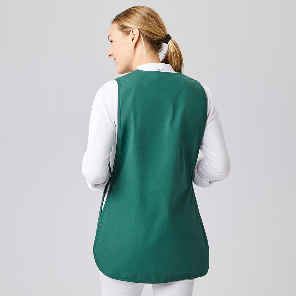 Rückansicht,der Überwurfschürze,seitlichen-Schlitz.