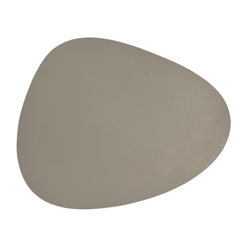 platzset-oval -silbergrau