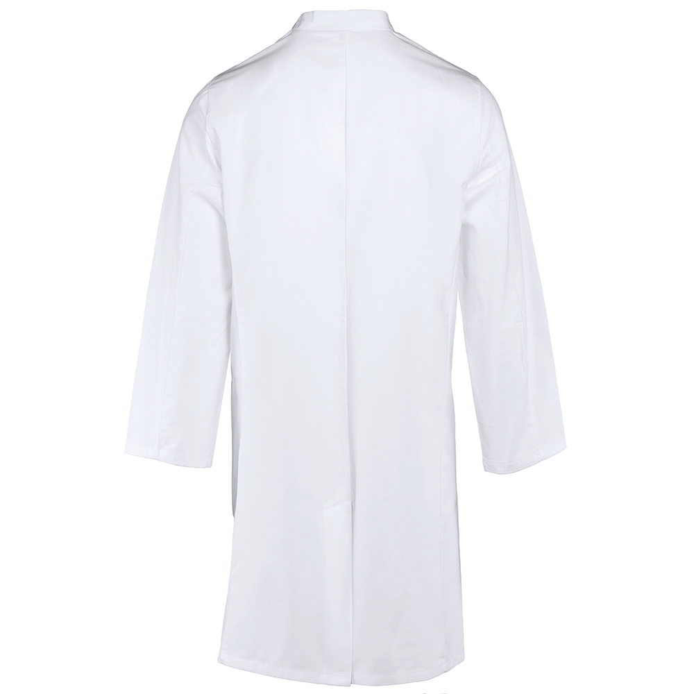 RückSeite Herrenlaborkittel ,langarm mit Gehschlitz