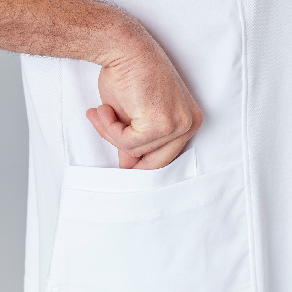 Nahansicht- 2 aufgesetzte Taschen, 1 zusätzliche Einstecktaschen