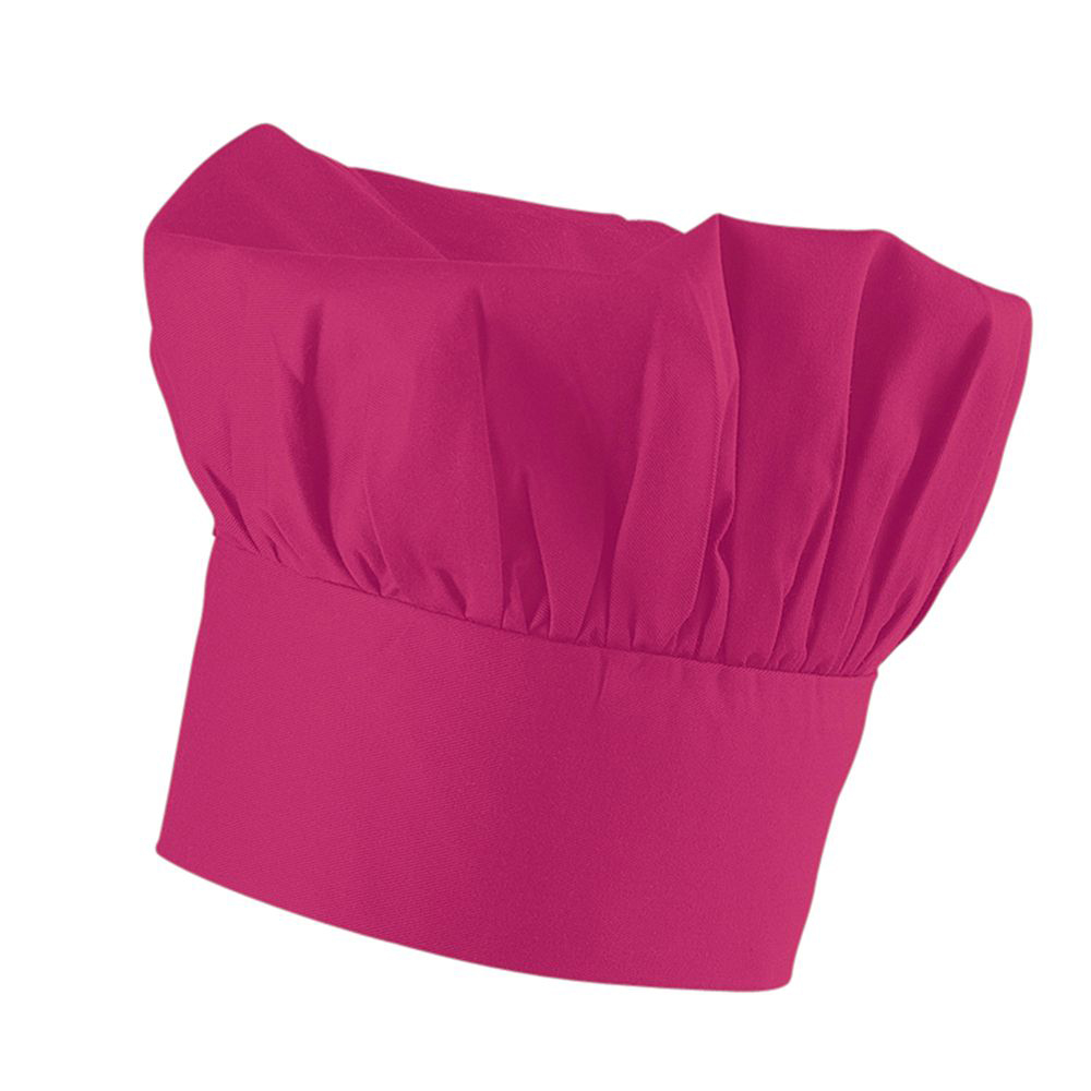 Bistrokochmuetze,in Pinkfarbend.