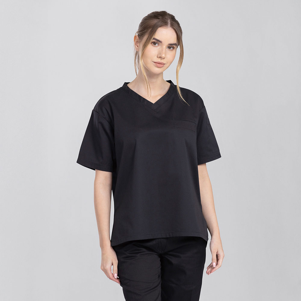 Unisex Kochshirt schwarz