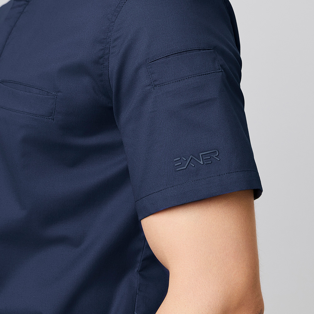 Funktionsjacke-kurzarm Seitenansicht mit Exner-logo als Stick.